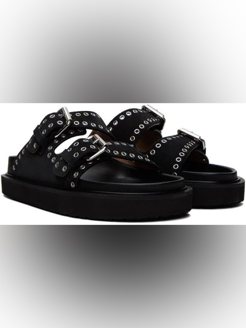Isabel Marant Black Lennya Sandal - Picture 2 of 9